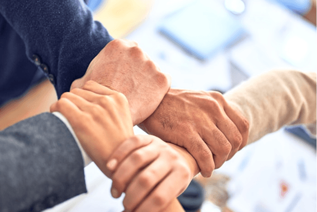 Business professionals in discussion